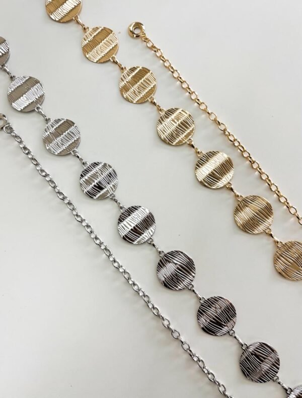 Cinto Corrente Medalha com Textura