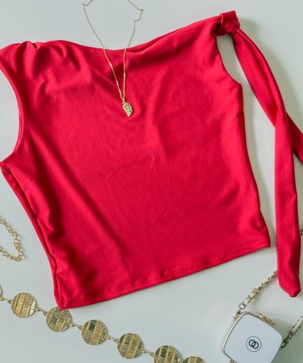 Cropped Zara com Amarração no Ombro