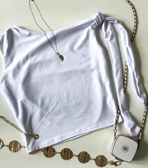 Cropped Zara com Amarração no Ombro