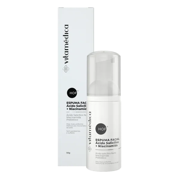 Espuma de Limpeza Facial Anti Acne e Oleosidade com Ácido Salicílico Nano + Niacinamida