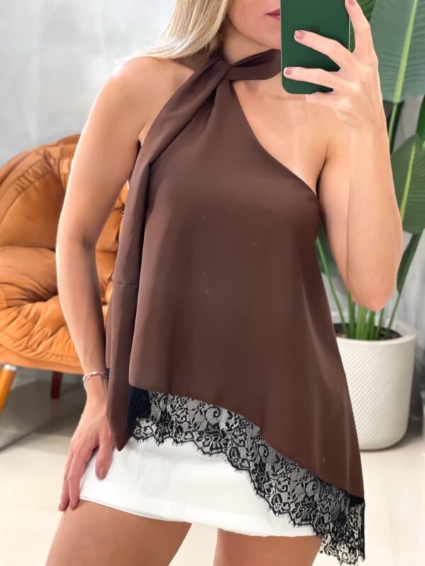 Bata em Crepinho com Renda e Amarração