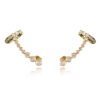 pidr-178768526 Brinco Ear Cuff com Piercing Fake e Zircônias Branca Banhado em Ouro 18k