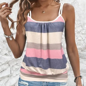 S434484096b9343d681e3fdd9f568c9fec.webp Top Listrado Colorido Casual
